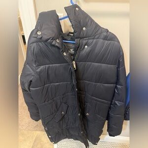 Hollister Black Puffer Jacket size XL